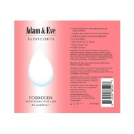 Lubricante Anal a Base de Agua Adam & Eve Forbidden 8 oz.