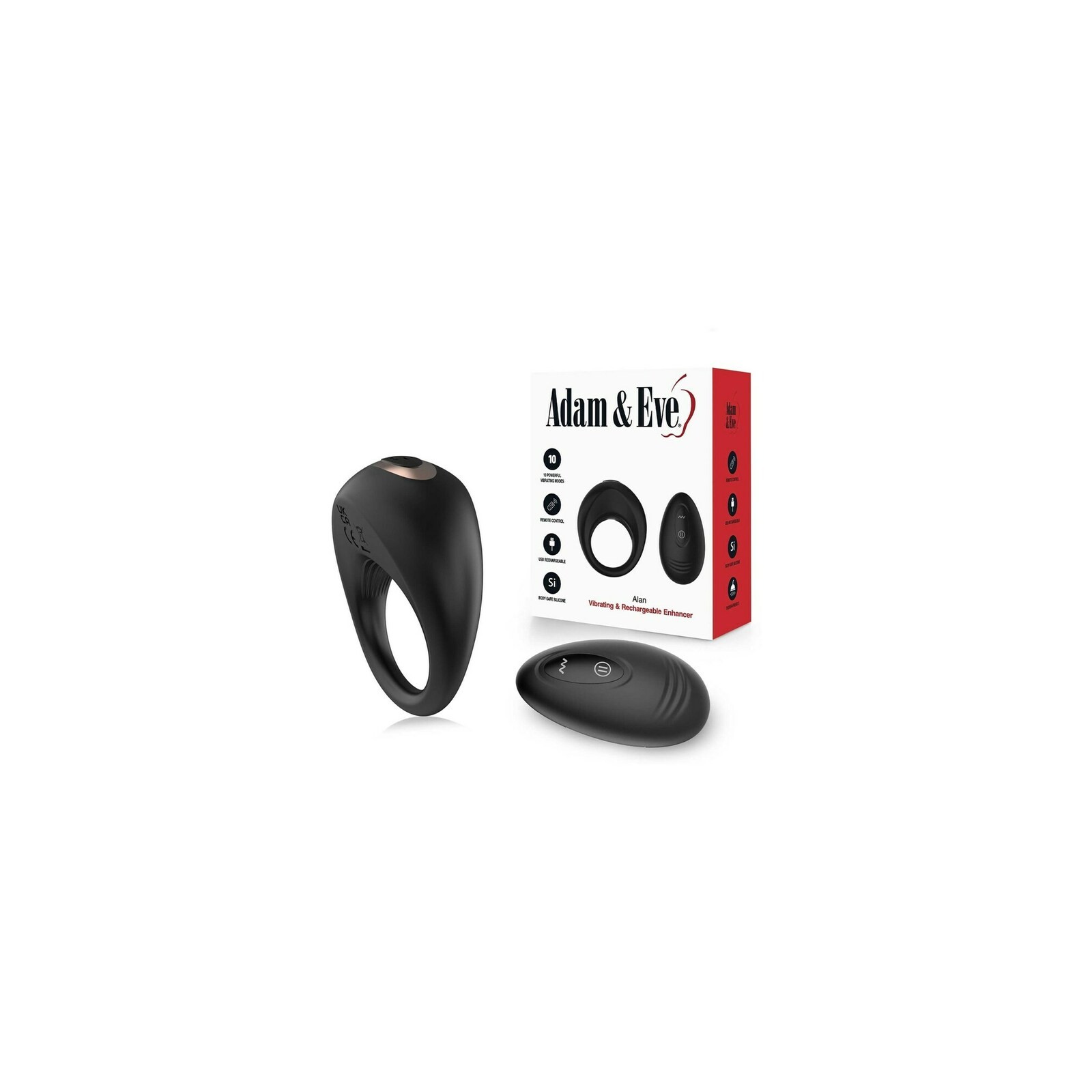 Rechargeable Vibrating Penis Ring with Remote Control