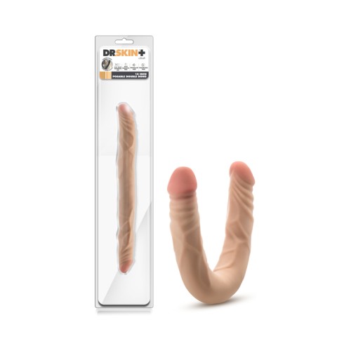 Dildo Doble Posable Dr. Skin Plus 14 in.