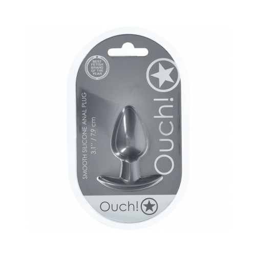 Ouch! Smooth Silicone Anal Plug Medium - Elegant and Exciting