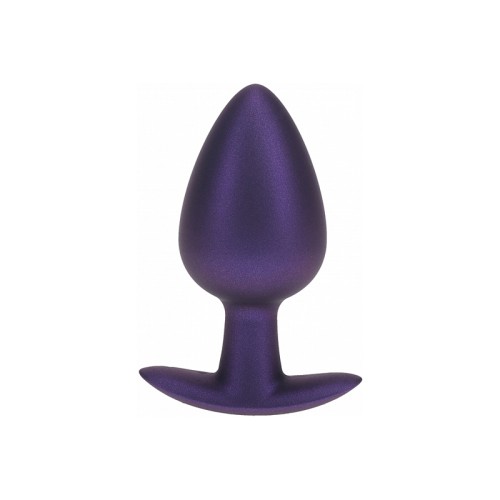 Ouch! Large Silicone Anal Plug - Metallic Purple