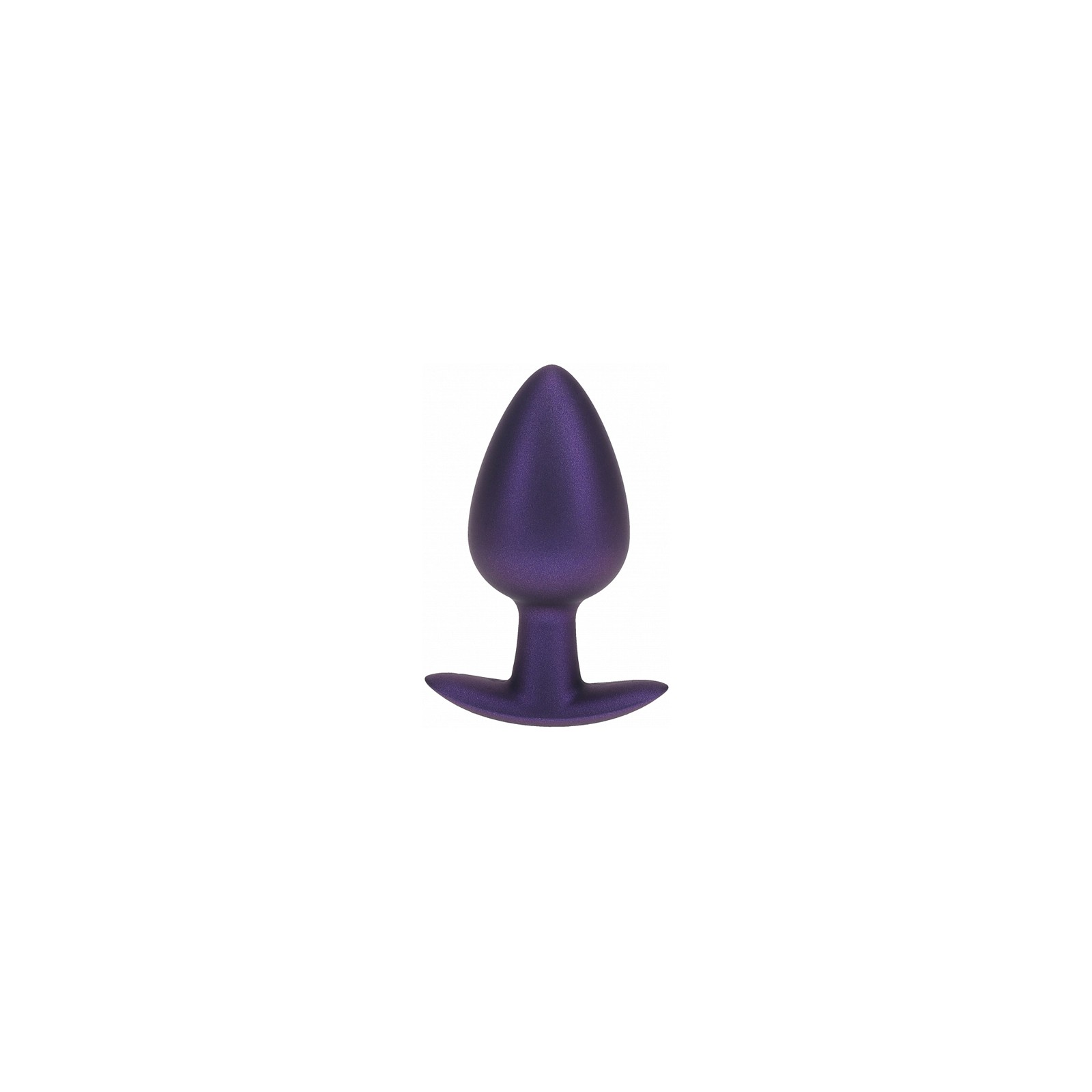 Ouch! Large Silicone Anal Plug - Metallic Purple