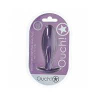 Ouch! Smooth Silicone Oval Anal Plug 4.6 in.