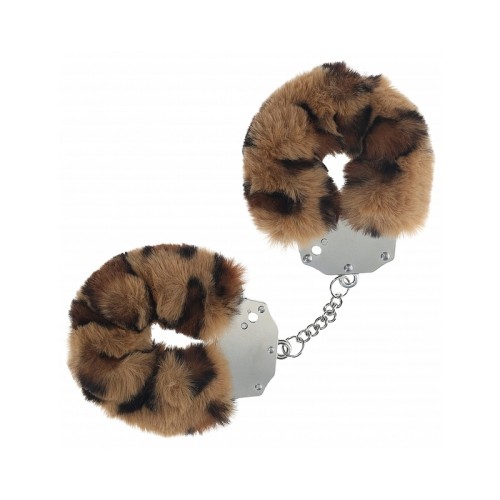 Ouch! Heavy-Duty Fluffy Leopard Handcuffs