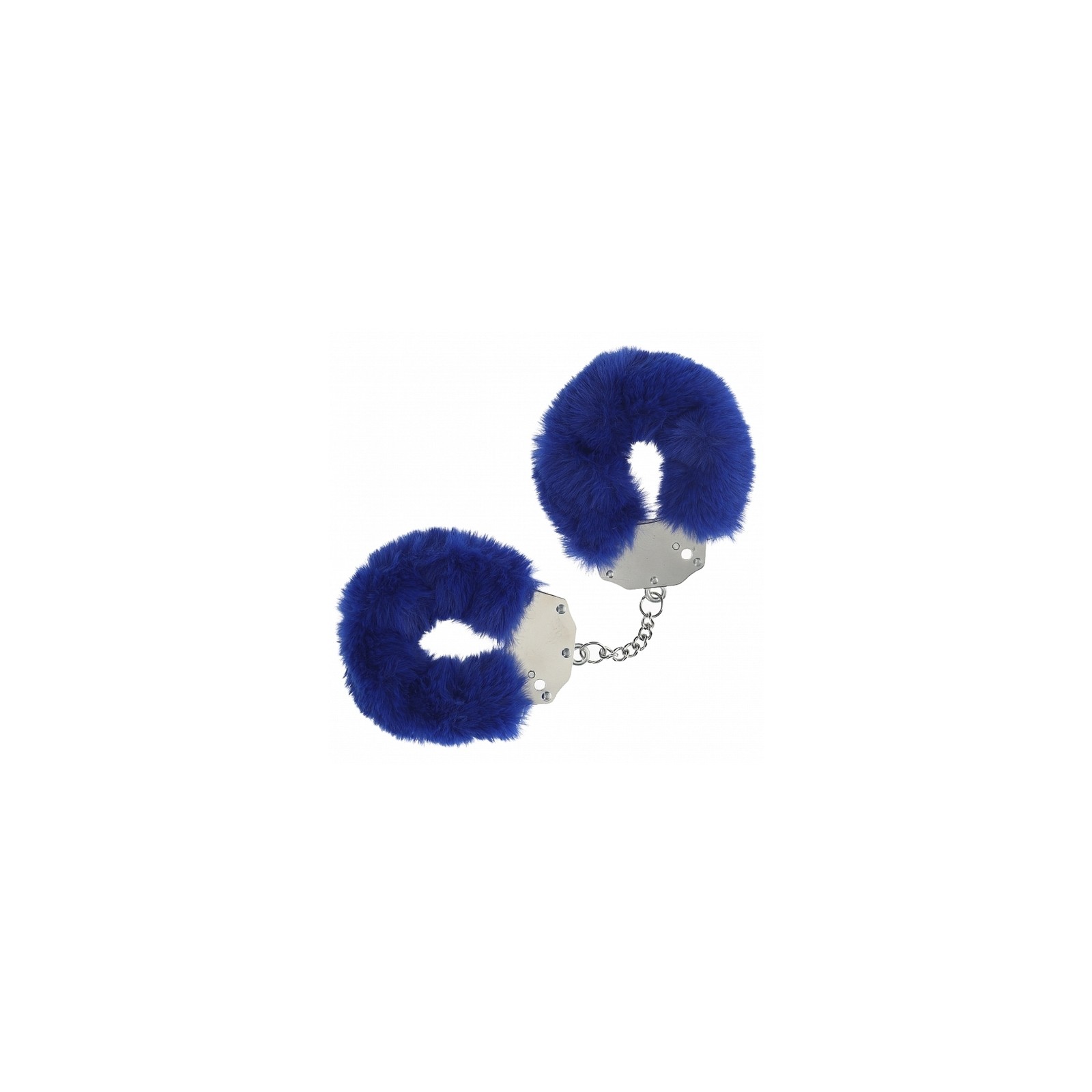 Ouch Heavy-Duty Fluffy Handcuffs Navy - Safe Bondage Fun