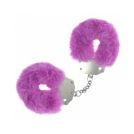 Ouch Heavy-Duty Fluffy Handcuffs Purple