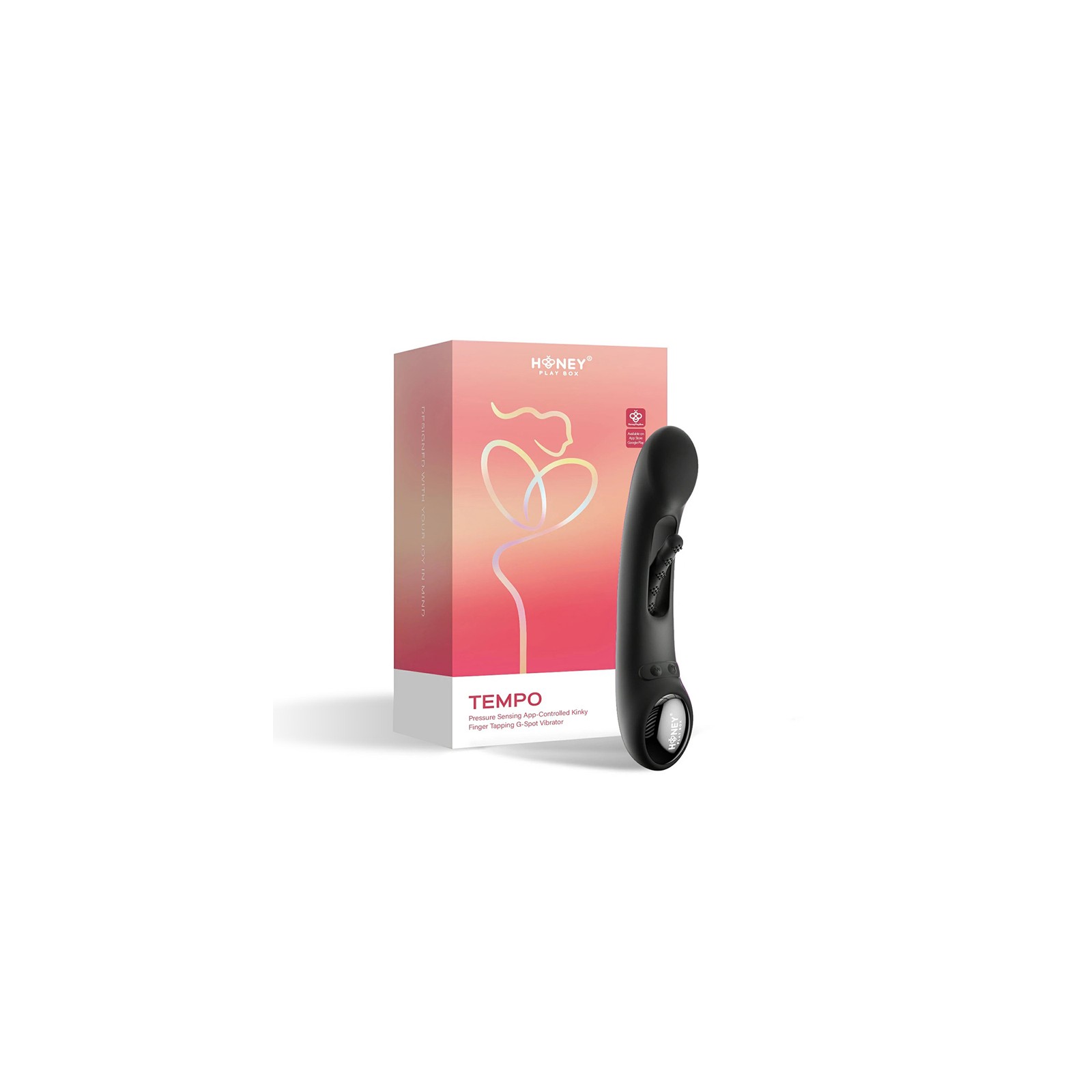 Vibrador G-Spot Controlado por App Honey Play Box Tempo Negro