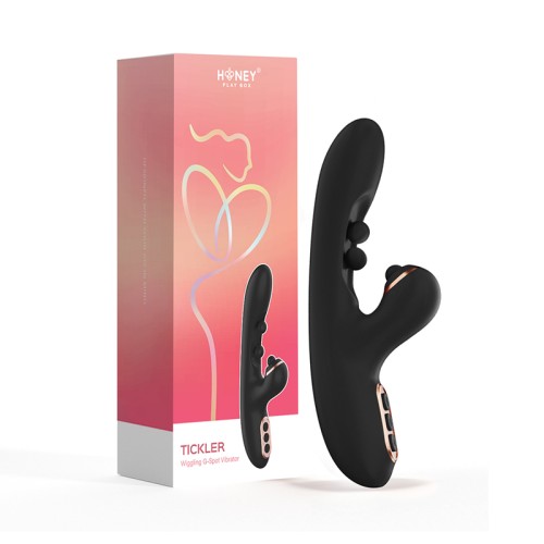 Honey Play Box Tickler Wiggling G-Spot Vibrator and Tapping Clitoral Stimulator