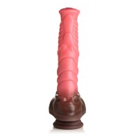 Dildo Centauro de Silicona Vibrante y Con Movimiento con Control Remoto