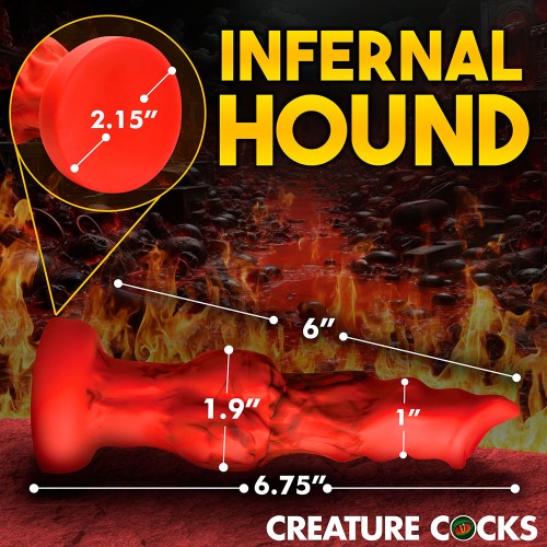 Creature Cocks Fire Hound Silicone Dildo - Small for Epic Adventures