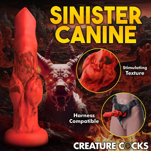 Creature Cocks Fire Hound Silicone Dildo - Small for Epic Adventures