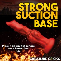 Creature Cocks Fire Hound Silicone Dildo - Small for Epic Adventures