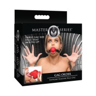 Master Series Extreme Silicone Gag with Locking Strap