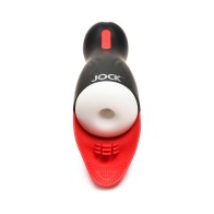 JOCK Sucking and Vibrating Male Masturbator