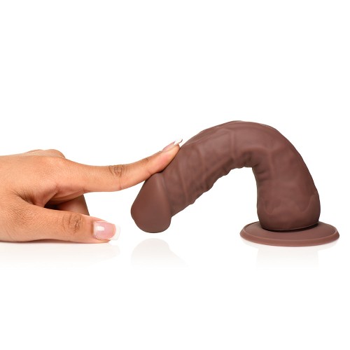 Easy Riders 7 Inch Silicone Dildo Dark - Realistic Pleasure