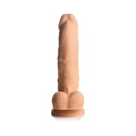 Easy Riders 7 in. Silicone Dildo with Balls in Light