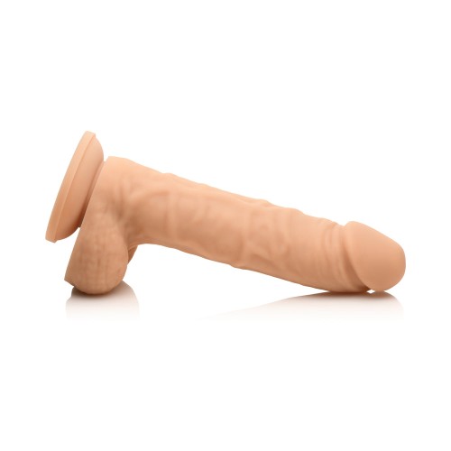 Easy Riders 7 in. Silicone Dildo with Balls in Light