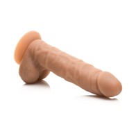 Easy Riders 7 in. Silicone Dildo with Balls Medium