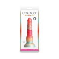 Dildo Apilado 6 in. Rojo/Dorado de Colours