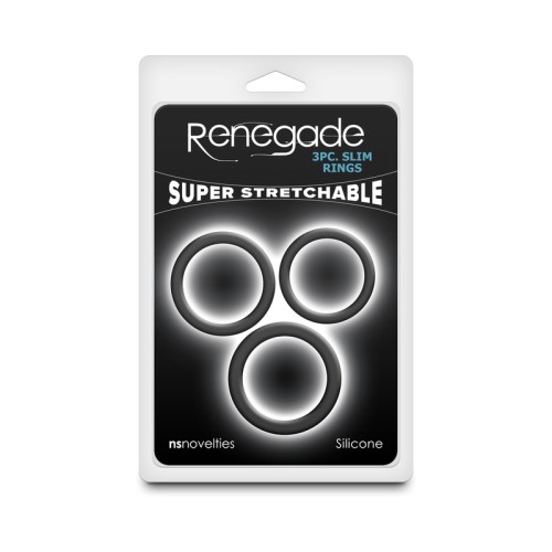 Renegade 3-Piece Slim Rings Set for Enhanced Pleasure