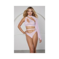 Allure Modern Muse Halter and Panty Set Pink