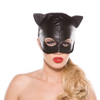 Allure Faux Leather Cat Mask for Playful Adventures