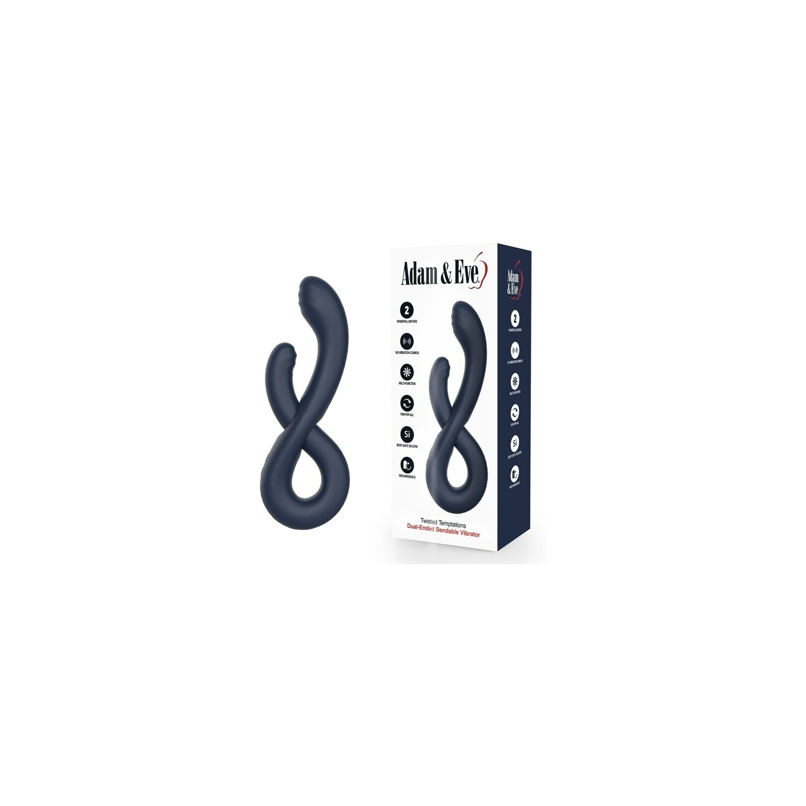 Vibrador Doble Adam & Eve Twisted Temptations