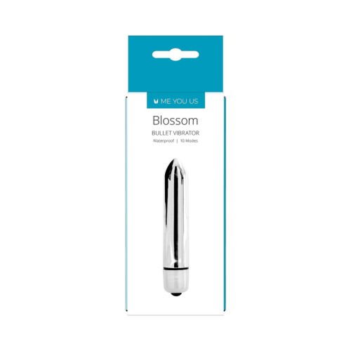 Me You Us Blossom - Vibrador Bullet de 10 Modos Plateado