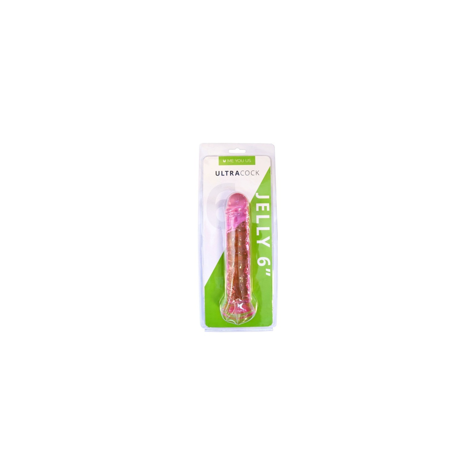 Dong de Gelatina Rosa Ultracock de 6 in.