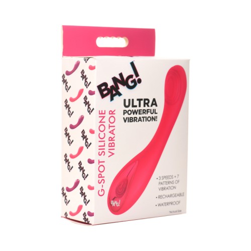 Vibrador de Silicona BANG! para el Punto G