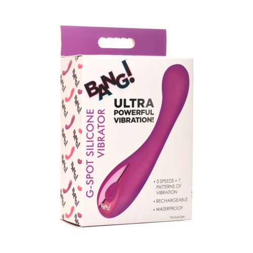 Vibrador de Silicona BANG! para el Punto G