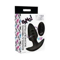 BANG! Rotating & Vibrating Silicone Butt Plug for Ultimate Pleasure