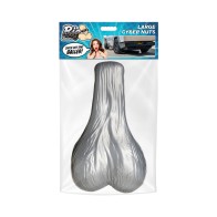 Big Ballers Large Truck Nuts Silver