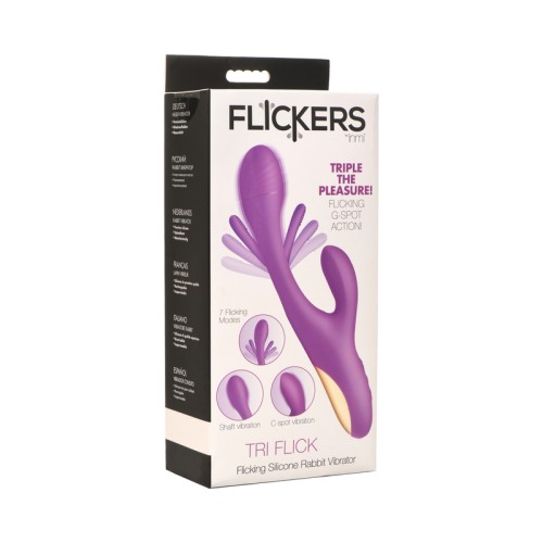 Flickers Vibrador Conejo Tri-Flick