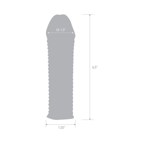 Clear Textured Penis Sleeve Extension