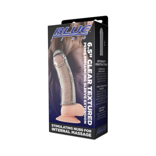 Clear Textured Penis Sleeve Extension