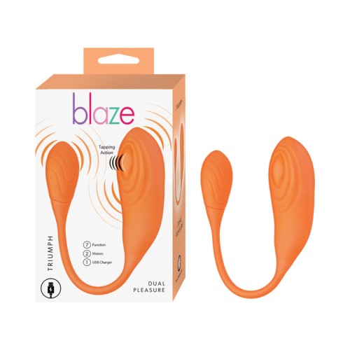 Blaze Triumph Orange 7-Function Vibrator