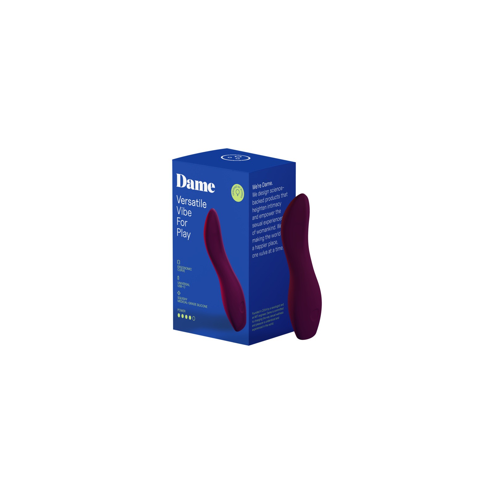 Dame Dip 2.0 Classic Vibrator Plum