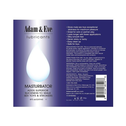 Adam & Eve Masturbator Lubricant for Enhanced Pleasure