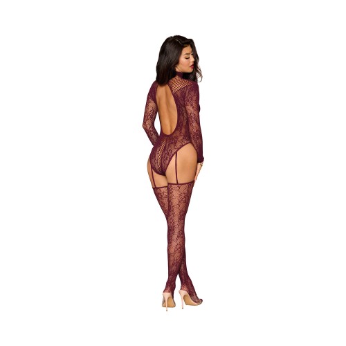 Dreamgirl Lace Teddy Bodystocking with Stockings