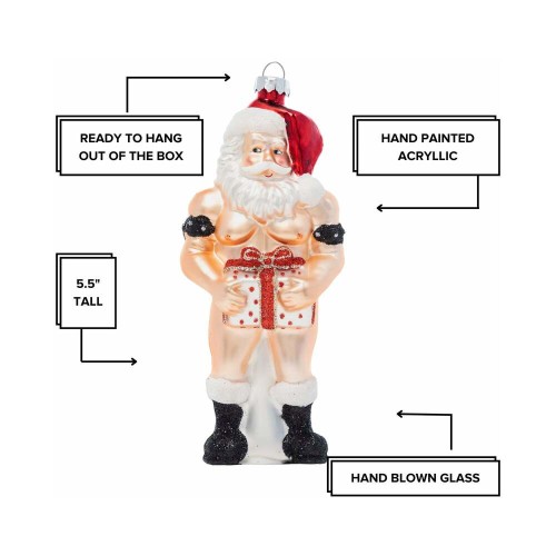 Adorno Navideño Cheeky Pornament Stiff Package