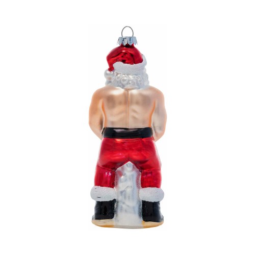 Big Balls Claus Cheeky Ornament for Humorous Decorations