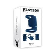 Vibrador Playboy Jet Pack Azul Marino - Placer Mejorado