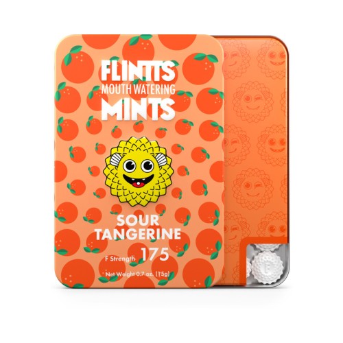 Flintts Mints - Sabor Mandarina Ácida para aliento fresco