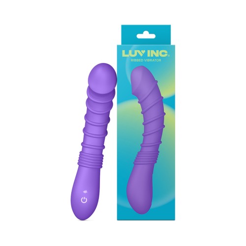 Luv Inc Rv21 Ribbed Vibrator Purple - Ultimate Stimulation