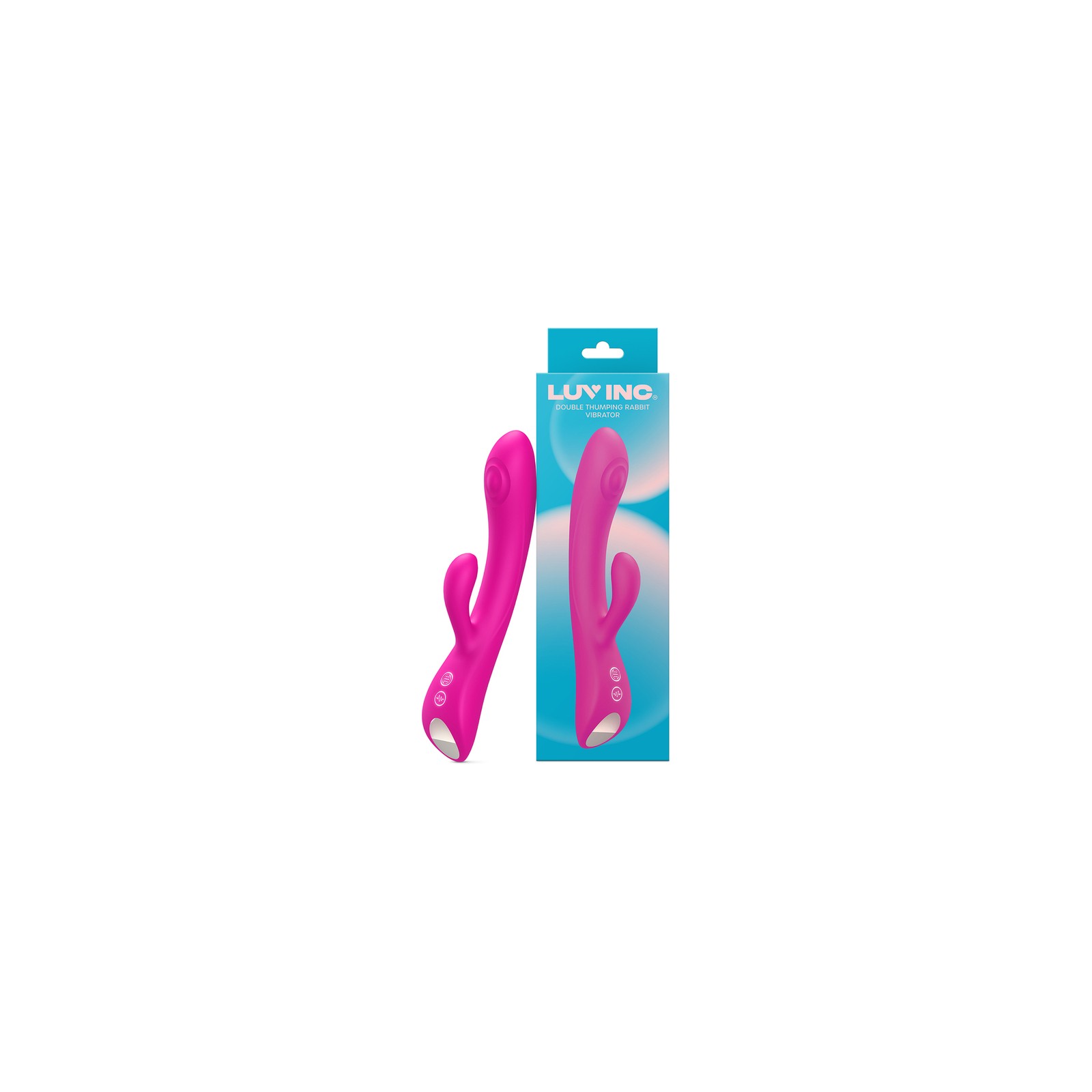 Luv Inc Dr42 Vibrador Conejito de Doble Golpeteo Rosa