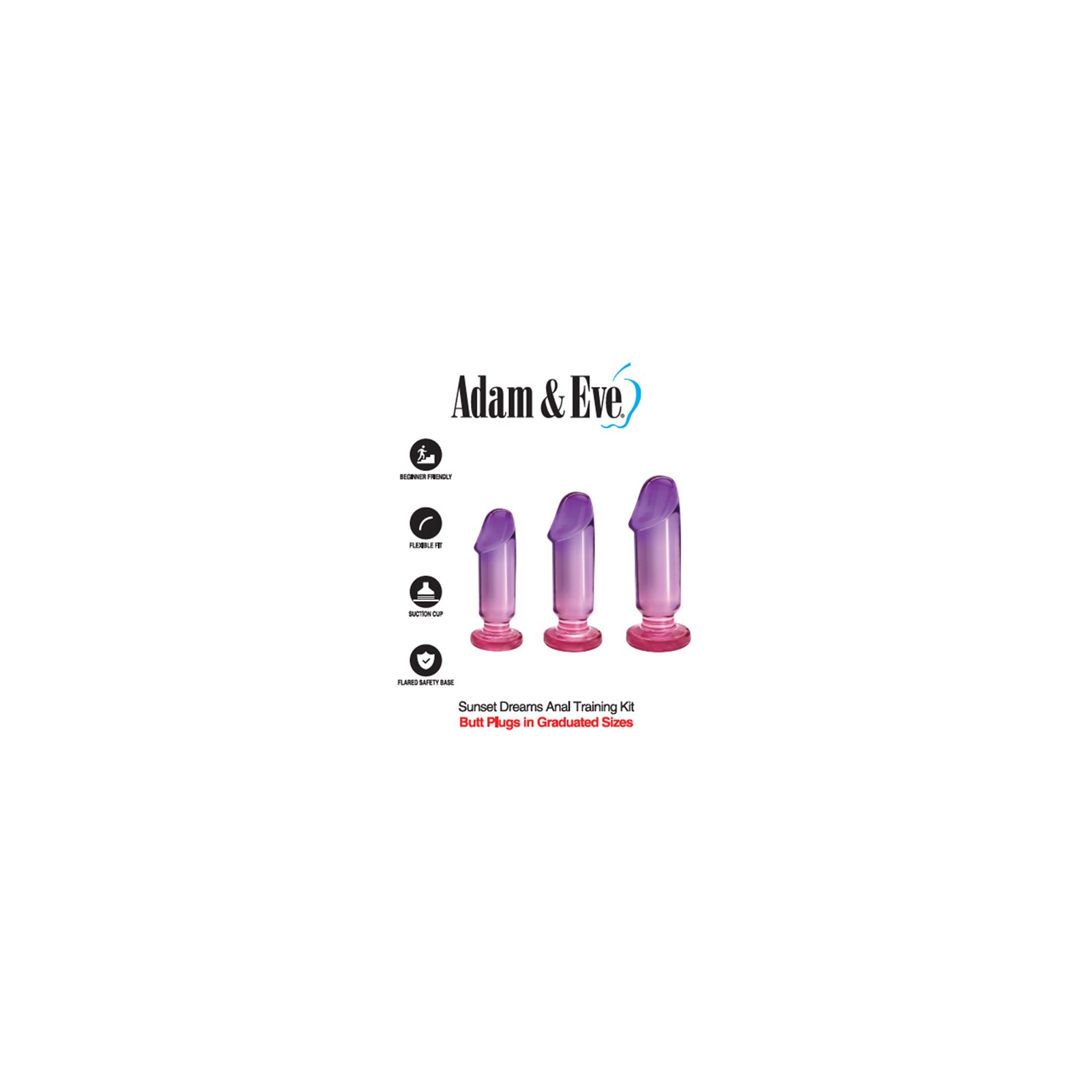 Adam & Eve Sunset Dreams Anal Plug Kit