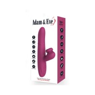 Adam & Eve Conejo Revolvente Oro Rosa - Tres Formas de Placer