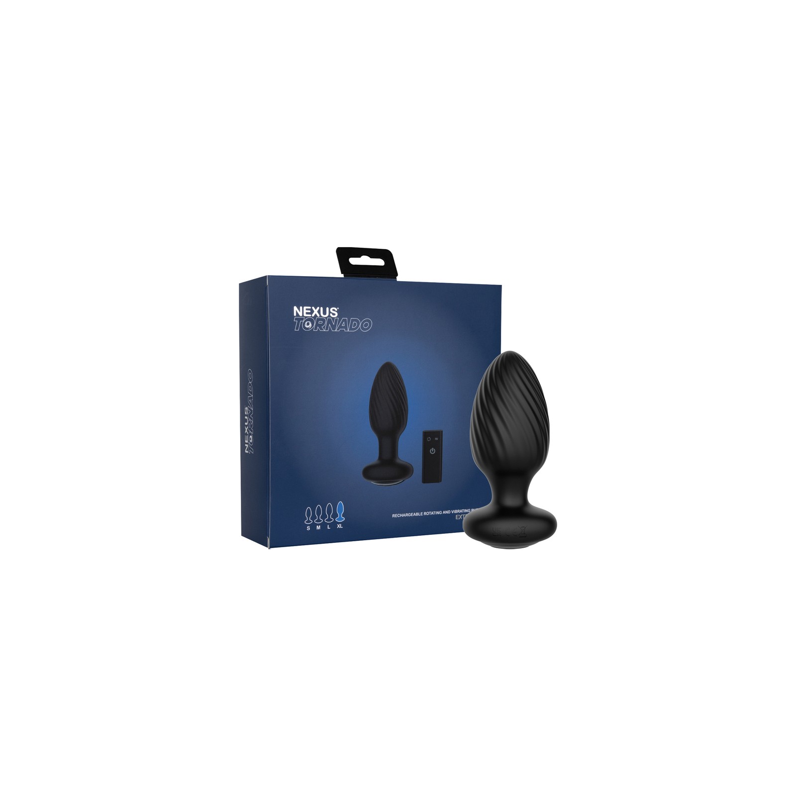 Nexus Tornado XL Plug Anal Rotatorio y Vibrador Control Remoto