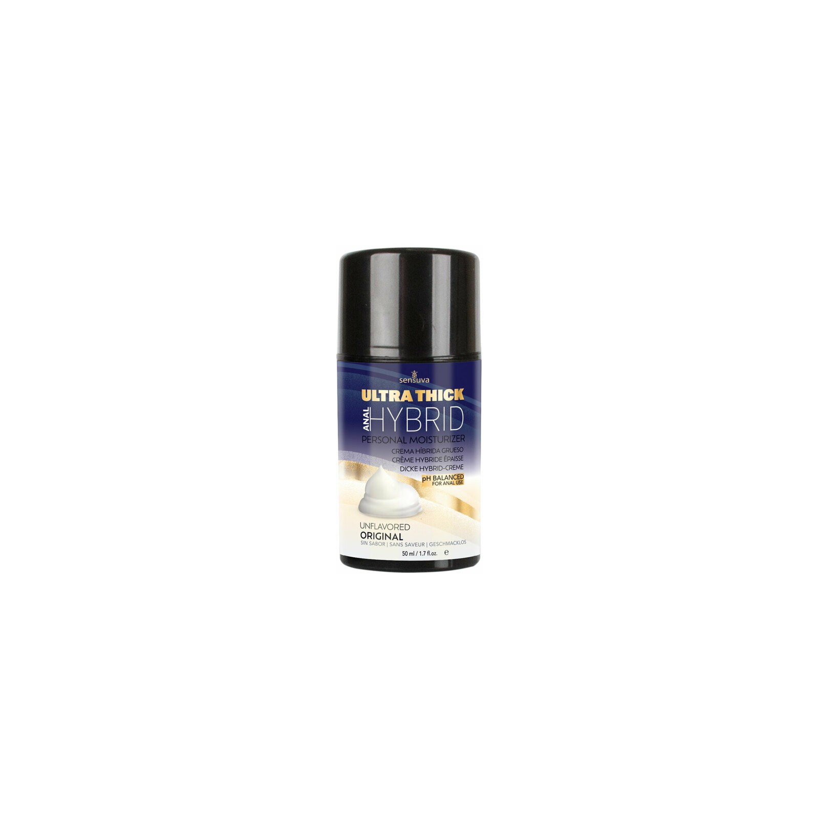 Sensuva Hidratante Personal Anal Híbrido Ultra-Grueso Fórmula pH Alto 1.7 oz.